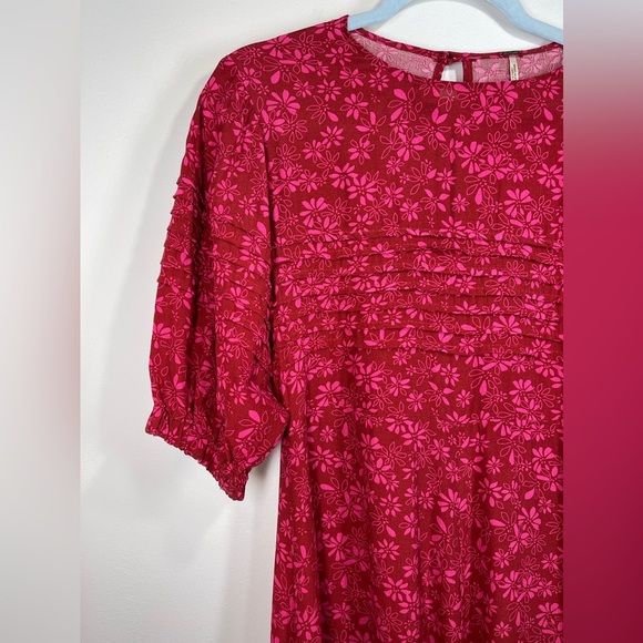 NWOT Free People Jessie Ditsy Floral Print Midi Dress Size 6 - Picture 6 of 16